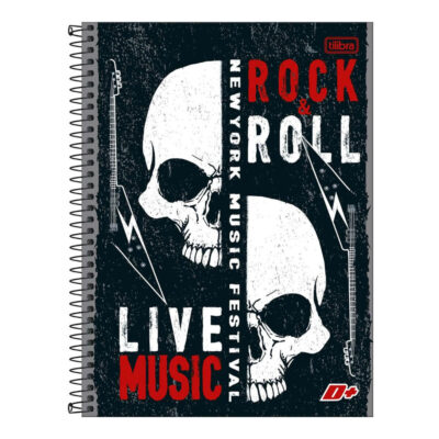 Caderno Espiral Universitário Grande Capa Dura 200 Folhas 10 Matérias D+ : Estampas Sortidas