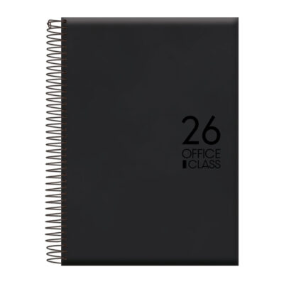 Agenda Espiral Office Class Semanal 2026 – Cores Sortidas