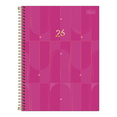 Agenda Espiral M9 Spot Feminina 2026 - Cores Sortidas