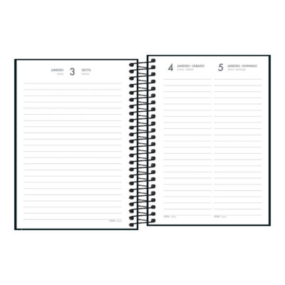 Agenda Espiral M4 Pepper 2026 – Preta