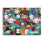 Caderno Desenho E Cartografia Espiral Harry Potter - Estampas Diversas