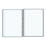 Caderno Espiral Universitário Grande Capa Dura 80 Folhas Quadriculado 7x7mm - Cores Sortidas