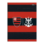 Caderno Brochura Costurado Sem Mola Universitário Grande Capa Dura 80 Folhas Flamengo - Estampas Sor