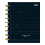 Caderno Espiral Colegial Médio Capa Dura 80 Folhas Tilidisco West Village - Preto