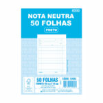Bloco Nota Neutra Sem Cópia Multivias - Preto