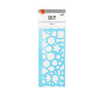 Régua Plástica Geométrica 20cm - Cores Diversas Régua Plástica Geométrica 20cm - Cores Diversas