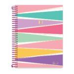 Caderno Espiral Universitário Grande Capa Dura 160 Folhas 10 Matérias Demi- estampas Sortidas