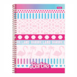 Caderno Espiral Universitário Grande Capa Dura 80 Folhas Barbie Teen - Estampas Sortidas