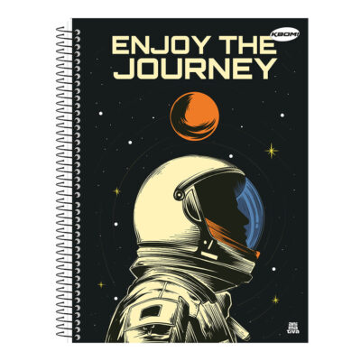 Caderno 1/4 Pequeno Espiral Capa Dura 96 Folhas Kbom - Estampas Sortidas