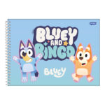 Caderno Desenho E Cartografia Espiral Bluey - Estampas Diversas