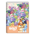 Caderno 1/4 Pequeno Brochura Costurado Sem Mola Capa Dura 80 Folhas Bluey - Estampas Sortidas