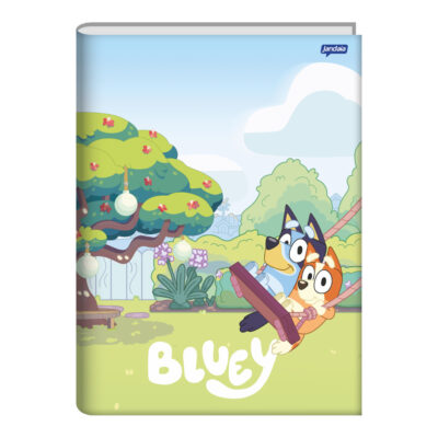 Caderno Brochura Costurado Sem Mola Universitário Grande Capa Dura 80 Folhas Bluey – Estampas Sortid