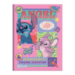 Caderno Brochura Costurado Sem Mola Universitário Grande Capa Dura 80 Folhas Stitch - Estampas Sorti