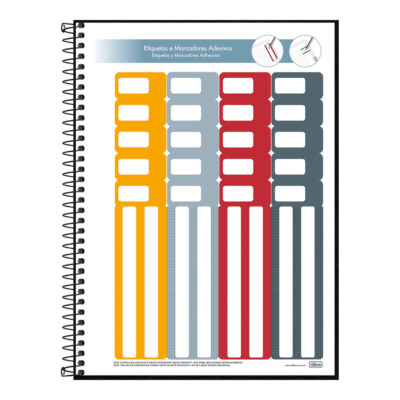 Caderno Espiral Universitário Grande Capa Dura 80 Folhas Executivo Cambridge – Preto