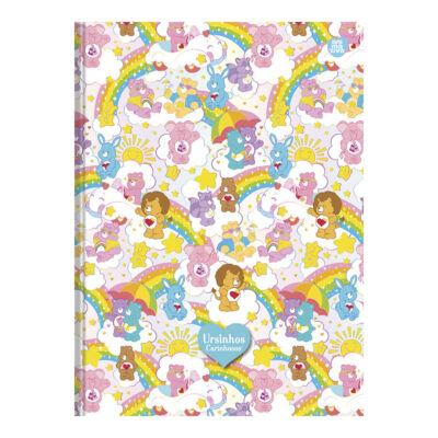 Caderno Brochura Costurado Sem Mola Universitário Grande Capa Dura 80 Folhas Moranguinho - Estampas