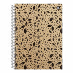Caderno Espiral Universitário Grande Capa Dura 80 Folhas Paper Kraft - Estampas Sortidas