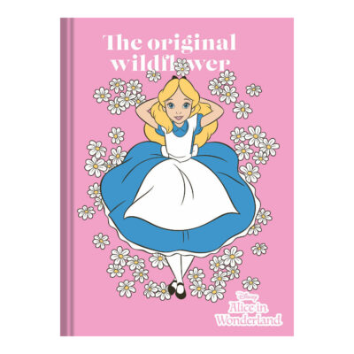 Caderno 1/4 Pequeno Brochura Costurado Sem Mola Capa Dura 80 Folhas Alice In Wonderland – Estampas S