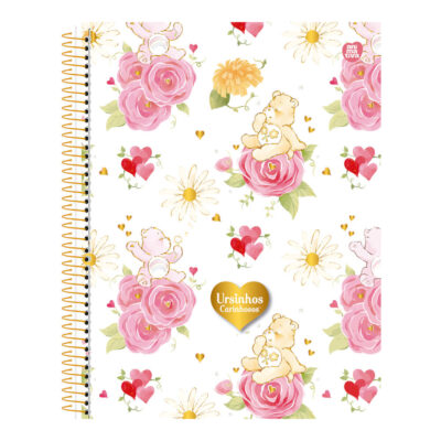 Caderno Espiral Universitário Grande Capa Dura 80 Folhas Ursinhos Carinhosos - Estampas Sortidas