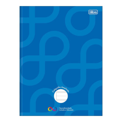 Caderno Brochura Costurado Sem Mola Caligrafia Ampliada Capa Dura 40 Folhas Neuro - Cores Sortidas