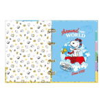 Fichário Caderno Argolado Colegial Com 4 Argolas - Snoopy