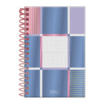 Caderneta Espiral Capa Dura 96 Folhas Bali- estampas Sortidas