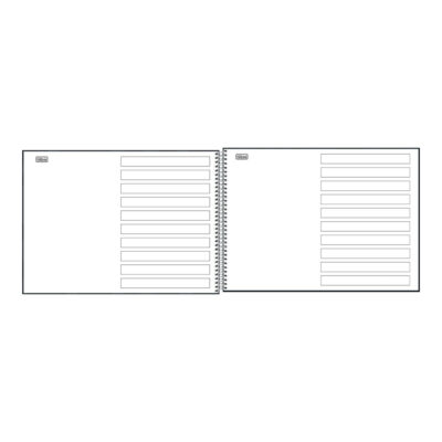 Caderno Espiral Meia Pauta Capa Dura 40 Folhas Pauta Ampliada Neuro – Cores Sortidas