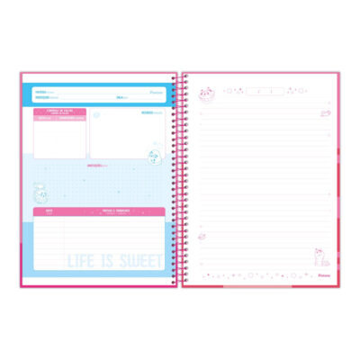 Caderno Espiral Universitário Grande Capa Dura 80 Folhas Fini – Estampas Sortidas