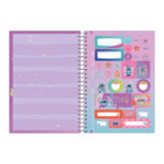 Caderno 1/4 Pequeno Espiral Capa Dura 80 Folhas Stitch - Estampas Sortidas