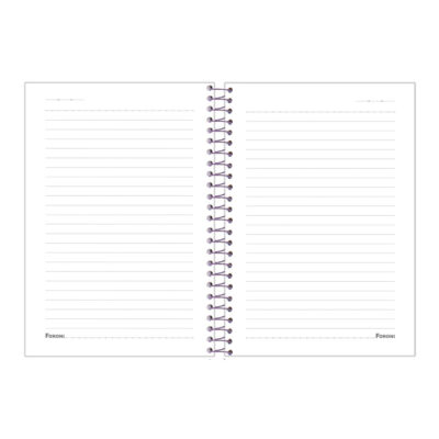 Caderno 1/4 Pequeno Espiral Capa Dura 80 Folhas Stitch – Estampas Sortidas