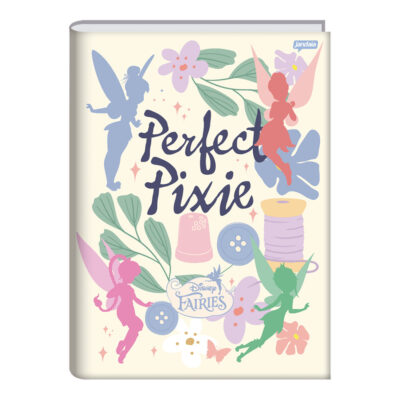 Caderno Brochura Costurado Sem Mola Universitário Grande Capa Dura 80 Folhas Fadas – Estampas Sortid