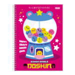 Caderno Espiral Universitário Grande Capa Dura 80 Folhas Doshin - Estampas Sortidas