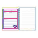 Caderno Espiral Universitário Grande Capa Dura 80 Folhas Doshin - Estampas Sortidas