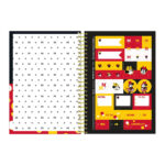 Caderno 1/4 Pequeno Espiral Capa Dura 80 Folhas Minnie Vintage - Estampas Sortidas