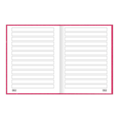 Caderno Caligrafia Brochura Costurado Sem Mola Capa Dura Pauta Larga 80 Folhas Lunix – Cores Sortida