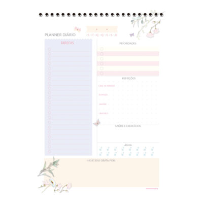 Planner Espiral Superior Permanente – Detalhes
