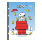 Refil Tiliflex Para Caderno Argolado Colegial 80 Folhas - Snoopy