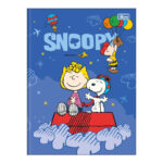 Caderno Brochura Costurado Sem Mola Universitário Grande Capa Dura 80 Folhas Snoopy - Estampas Sorti