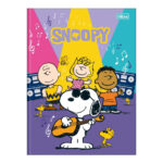 Caderno Brochura Costurado Sem Mola Universitário Grande Capa Dura 80 Folhas Snoopy - Estampas Sorti