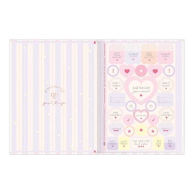 Caderno Brochura Costurado Sem Mola Universitário Grande Capa Dura 80 Folhas Soho – Estampas Sortida