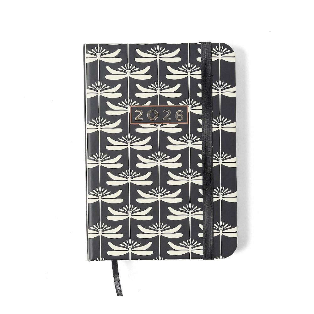 Agenda Planner Costurada Semanal 2026 - Libélulas - Preta Agenda Planner Costurada Semanal 2026 - Libélulas - Preta