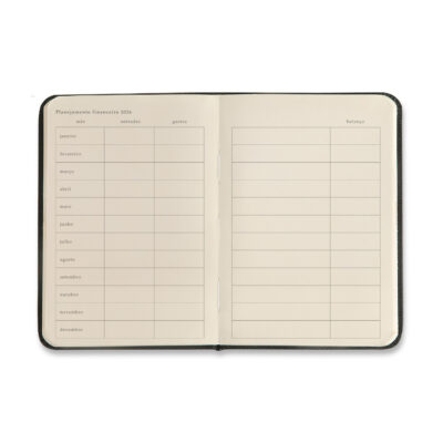 Agenda Planner Costurada Semanal 2026 – Libélulas – Preta