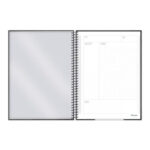 Caderno Espiral Universitário Grande Capa Dura 80 Folhas Funcional Columbia - Preto