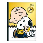 Caderno Espiral Colegial Médio Capa Dura 80 Folhas Snoopy - Estampas Sortidas