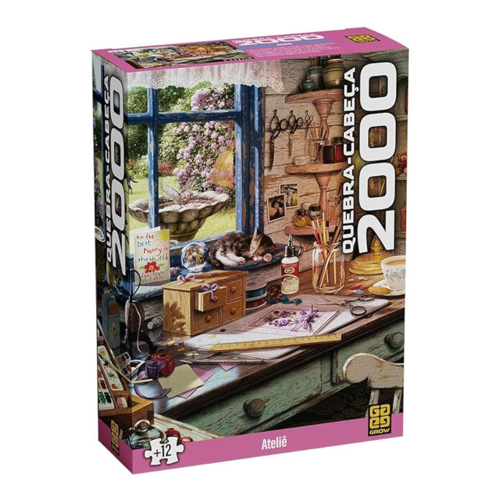 Quebra-Cabeça Com 2000 Peças - Ateliê Quebra-Cabeça Com 2000 Peças - Ateliê