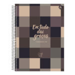 Caderno Espiral Universitário Grande Capa Dura 80 Folhas Cristo - Estampas Sortidas