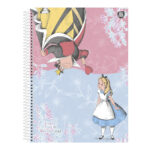 Caderno Espiral Universitário Grande Capa Dura 80 Folhas Alice In Wonderland - Estampas Sortidas Caderno Espiral Universitário Grande Capa Dura 80 Folhas Alice In Wonderland - Estampas Sortidas