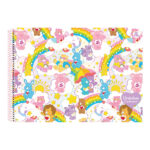 Caderno De Desenho E Cartografia Espiral 60 Folhas Ursinhos Carinhosos - Estampas Sortidas