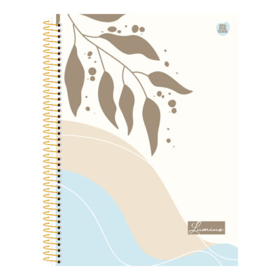 Caderno Espiral Universitário Grande Capa Dura 160 Folhas 10 Matérias Lumine - Estampas Sortidas