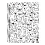 Caderno Espiral Universitário Grande Capa Dura 80 Folhas Color Quest - Estampas Sortidas