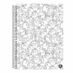 Caderno Espiral Universitário Grande Capa Dura 80 Folhas Color Quest - Estampas Sortidas